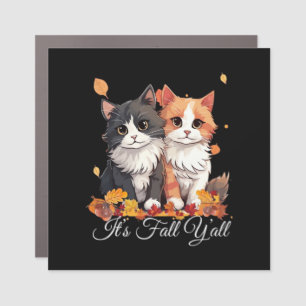 It’s Fall Y’all Cute Kittens Car Magnet