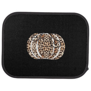 It’s Fall Y’all Cute Leopard Print Pumpkin Fashion Car Floor Mat