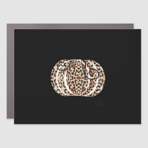 It’s Fall Y’all Cute Leopard Print Pumpkin Fashion Car Magnet