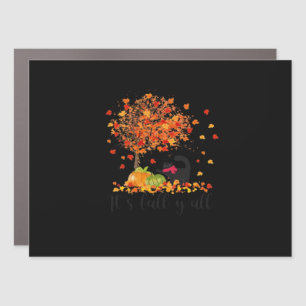 It’s Fall Y’all Cute Lovers Thanksgiving Car Magnet