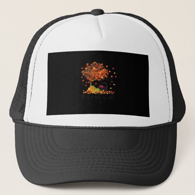 It’s Fall Y’all Cute Lovers Thanksgiving Trucker Hat (Front)