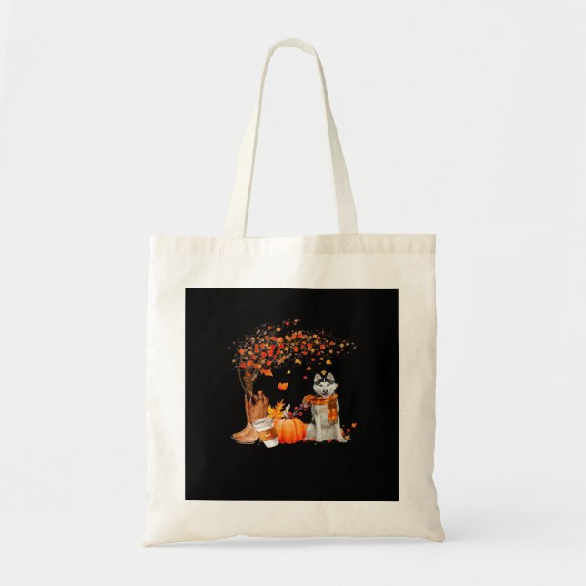 It’s Fall Y’all Dog Autumn Aesthetic Style Tote Bag (Front)