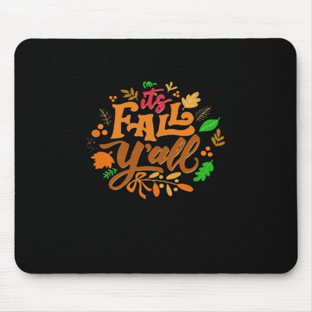 It’s Fall Y’all Essential Retro Classic Mouse Pad (Front)