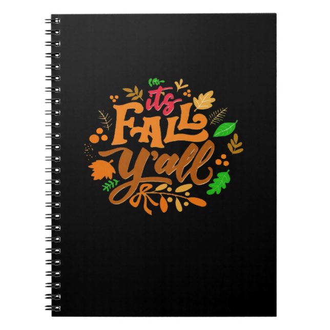 It’s Fall Y’all Essential Retro Classic Notebook (Front)