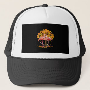It’s Fall Y’all Flamingo Autumn Style Trucker Hat