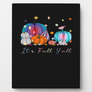 It’s Fall Y’all Funny Magic Halloween Pumpkin Than Plaque