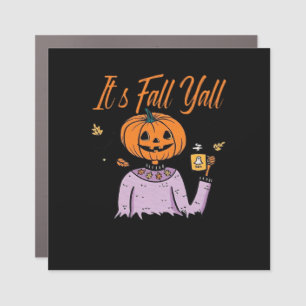 It’s Fall Y’all Funny Minimal Style Car Magnet