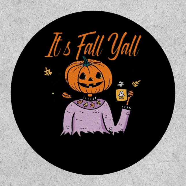 It’s Fall Y’all Funny Minimal Style Patch (Front)