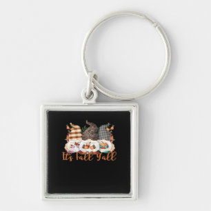 It’s Fall Y’all Gnomes Plaid Leopard Autumn Style Keychain