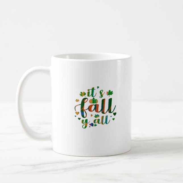 It’s Fall Y’all Graphic Style Coffee Mug (Left)