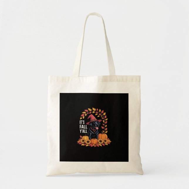 It’s Fall Y’all Halloween Autumn Funny Quote Tote Bag (Front)