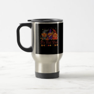 It’s Fall Y’all Halloween Gnomes Pumpkin Vintage Travel Mug