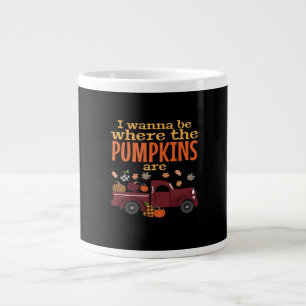 It’s Fall Y’all, Hello Autumn Pumpkin Giant Coffee Mug