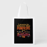 It’s Fall Y’all, Hello Autumn Pumpkin Grocery Bag