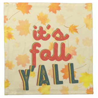 It´S Fall Y´All, Hello Fall Cloth Napkin