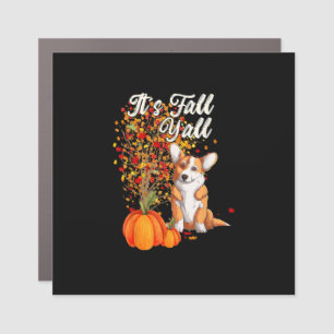 It’s Fall Y’all Leaf Tree Hello Autumn Vintage Car Magnet