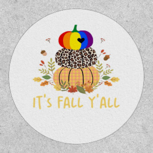 It’s Fall Y’all LGBTQ Pride Pumpkin Creative Casua Patch