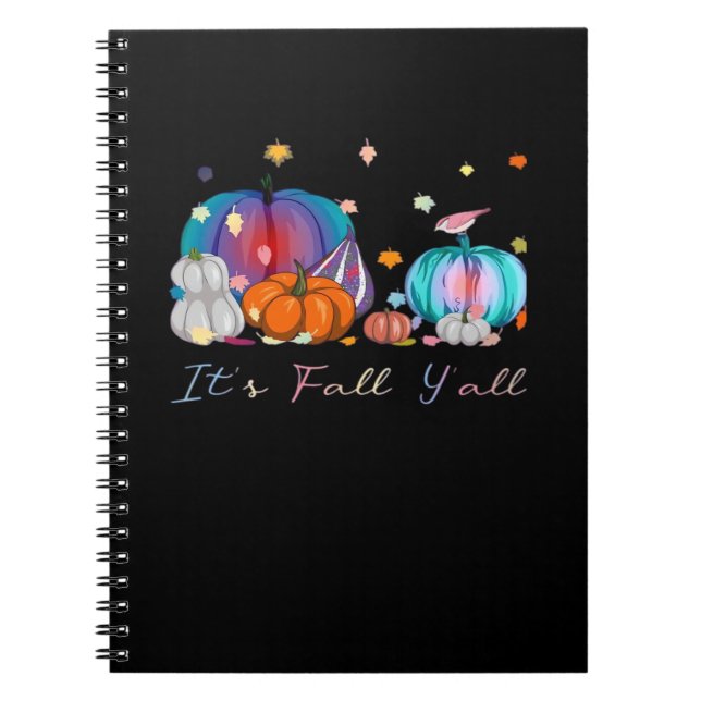 It’s Fall Y’all Magic Pumpkin Autumn Style Notebook (Front)