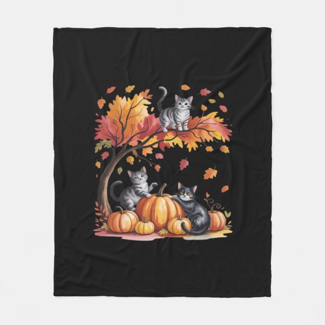 It’s Fall Y’all Minimal Clean Design Fleece Blanket (Front)