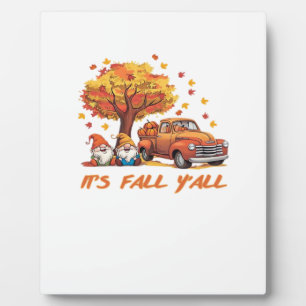 It’s Fall Y’all Pumpkin Gnome Autumn Tree Pumpkin Plaque