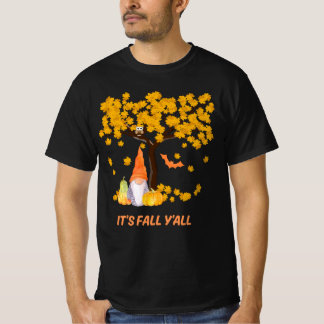 It’s Fall Y’all Pumpkin Gnome Autumn Tree T-Shirt