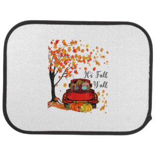 It’s Fall Y’all Pumpkin Leopard Fall Season Autumn Car Floor Mat