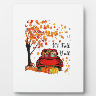It’s Fall Y’all Pumpkin Leopard Fall Season Autumn Plaque