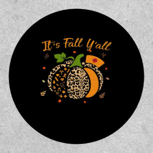 It’s Fall Y’all Pumpkin Leopard Nurse Halloween Patch
