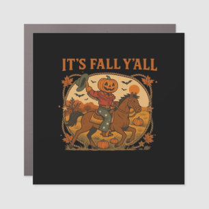 It’s Fall Y’all Pumpkin Minimal Clean Look Car Magnet
