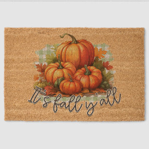 It’s Fall Y’all: Pumpkin Parade Fiber Doormat