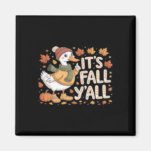 It’s Fall Y’all Pumpkin Retro Classic Look Magnet