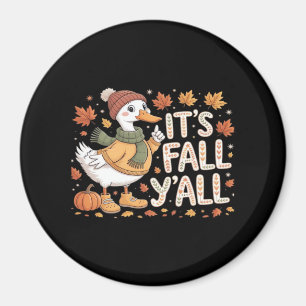 It’s Fall Y’all Pumpkin Retro Classic Look Magnet