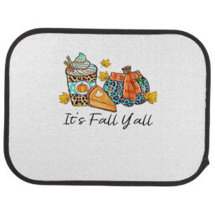It’s Fall Y’all Pumpkin Spice Leopard Pumpkin Pie Car Floor Mat
