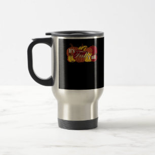 It’s Fall Y’all Pumpkin Text Classic Style Travel Mug