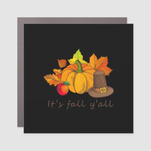 It’s Fall Y’all Retro Style Car Magnet
