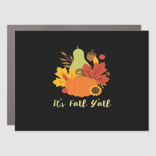It’s Fall Y’all Trendy Aesthetic Style Car Magnet