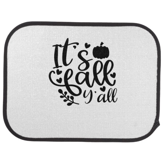 It’s Fall Y’all Unique Design Car Floor Mat (Rear)