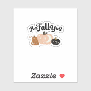 It’s Fall Y’all With Moons Beautiful Halloween Des Sticker