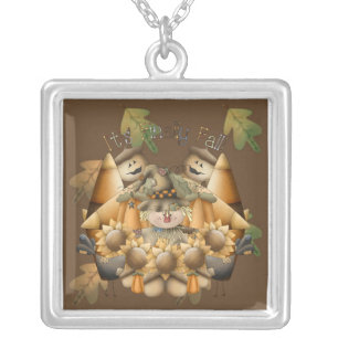 It’s Finally Fall Silver Plated Necklace