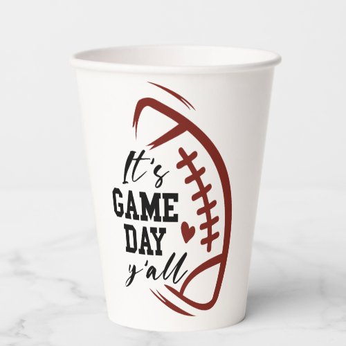 It’s game Day. Paper cup