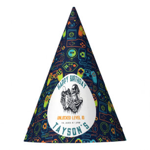It’s Game On Skull – Video Game Birthday Party Hat
