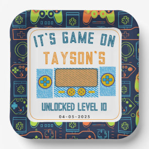 It’s Game On – Video Game Birthday party Paper Plates