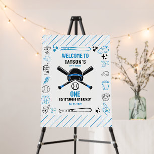 It’s Game Time Baseball 1st Birthday – Fun Kids Foam Board