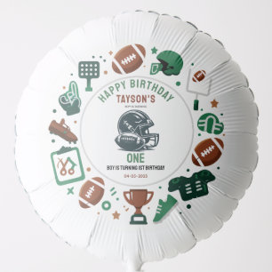 It’s Game Time football 1st Birthday – Fun Kids Balloon