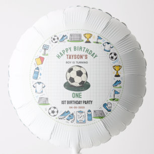 It’s Game Time football 1st Birthday – Fun Kids Balloon