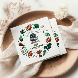 It’s Game Time Football 1st Birthday – Fun Kids  Napkins