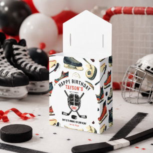 It’s Game Time Hockey 1st Birthday Party Favor Boxes