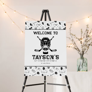 It’s Game Time Hockey 5th Birthday Party Foam Board