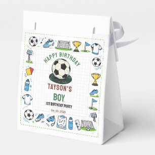 It’s Game Time Soccer 1st Birthday – Fun Kids Favor Boxes