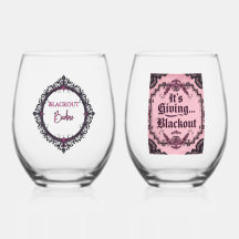 It’s Giving Blackout – Dark Gothic Stemless